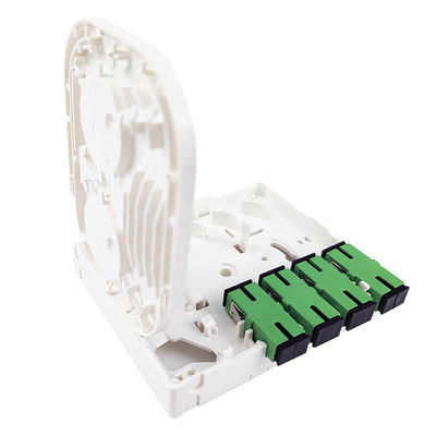 4 núcleos de plástico de fibra óptica de fachada Socket Panel SC Conector para FTTX Indoor 5