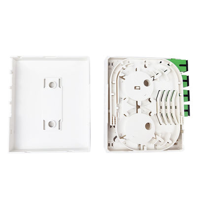 4 núcleos de plástico de fibra óptica de fachada Socket Panel SC Conector para FTTX Indoor 5