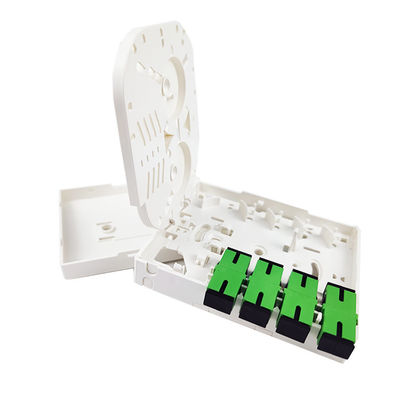 4 núcleos de plástico de fibra óptica de fachada Socket Panel SC Conector para FTTX Indoor 5