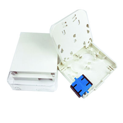 2 núcleos de plástico de fibra óptica face placa soquete painel SC tipo de conector