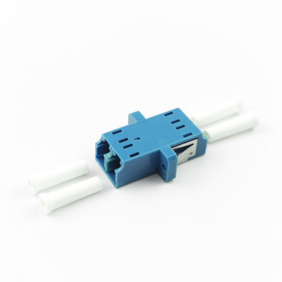 2 portas PBT LC UPC adaptador de fibra óptica acoplador duplex auricular para acoplador de fibra óptica