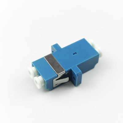 2 portas PBT LC UPC adaptador de fibra óptica acoplador duplex auricular para acoplador de fibra óptica