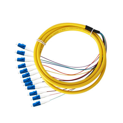 Transmissão de sinal estável LC UPC Pigtail de fibra óptica com comprimento personalizável e 5