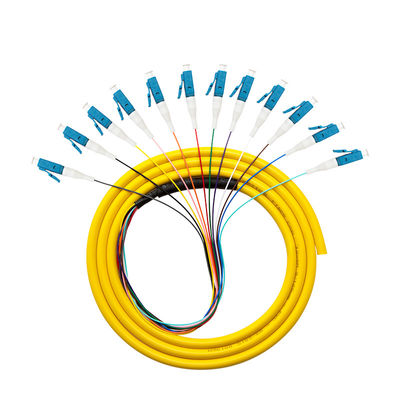 Transmissão de sinal estável LC UPC Pigtail de fibra óptica com comprimento personalizável e 5