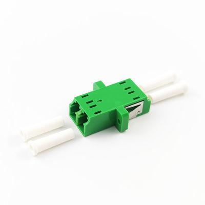 Função de adaptador de fibra óptica de ouvido verde duplex A LC APC para conexão de fibra óptica