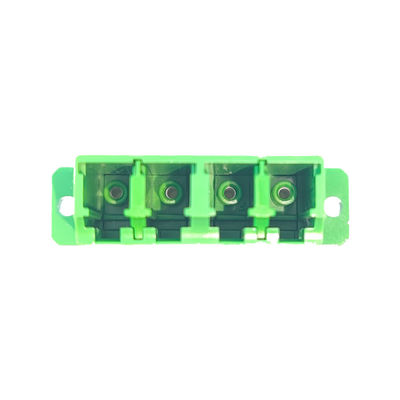 Adaptador de fibra óptica LC/APC Transformação quadrada de orelhas em cor verde