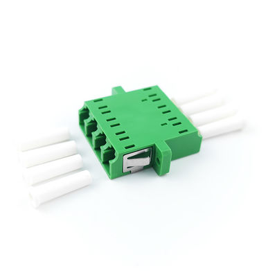 Adaptador de fibra óptica LC/APC Transformação quadrada de orelhas em cor verde