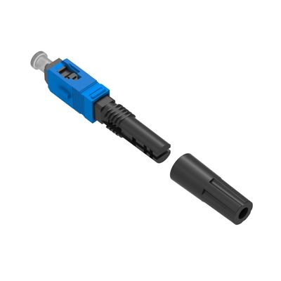 Montagem de campo Simplex SC UPC Conector rápido de fibra óptica para fácil instalação de rede