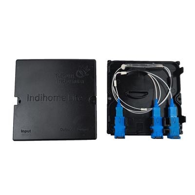 Placa frontal de divisor de fibra óptica de plástico para redes internas