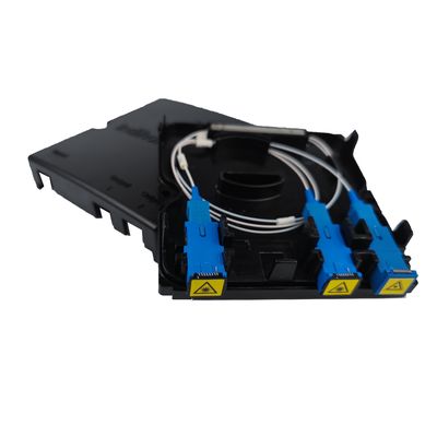 Placa frontal de divisor de fibra óptica de plástico para redes internas