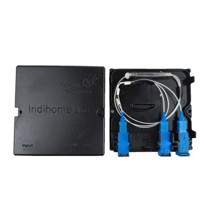 Placa frontal de divisor de fibra óptica de plástico para redes internas