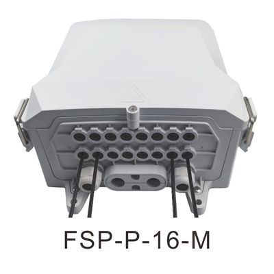 16 Núcleos Caixa de distribuição de terminais de fibra óptica para o exterior para cabos e cabos principais