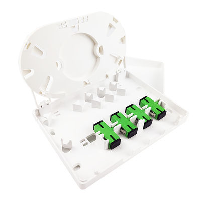 Conector SC 4 Núcleos Painel de tomada de placa de fachada de fibra óptica de plástico para redes FTTH 5