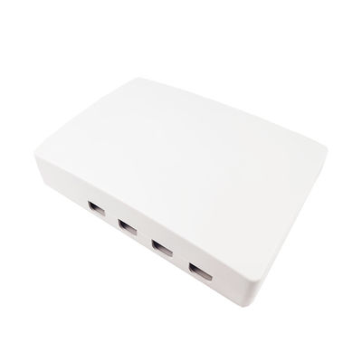 Conector SC 4 Núcleos Painel de tomada de placa de fachada de fibra óptica de plástico para redes FTTH 5