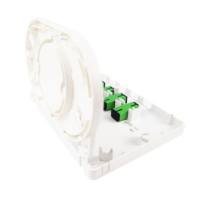 Conector SC 4 Núcleos Painel de tomada de placa de fachada de fibra óptica de plástico para redes FTTH 5