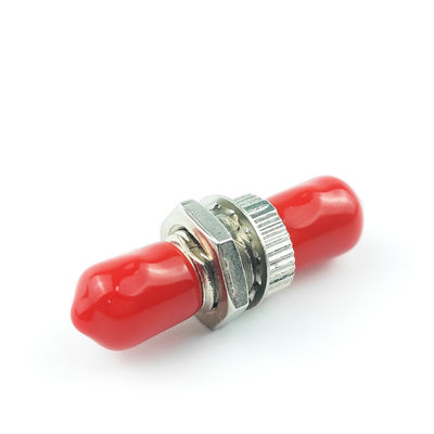 Adaptador de fibra óptica de liga de zinco de material plástico circular Simplex ST UPC com 5 vezes