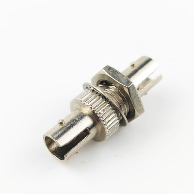 Adaptador de fibra óptica de liga de zinco de material plástico circular Simplex ST UPC com 5 vezes
