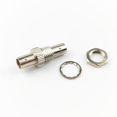 Adaptador de fibra óptica de liga de zinco de material plástico circular Simplex ST UPC com 5 vezes