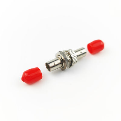 Adaptador de fibra óptica de liga de zinco de material plástico circular Simplex ST UPC com 5 vezes