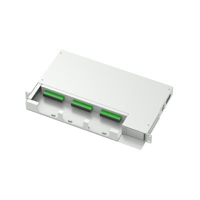 Rede ODN 24 núcleos APC SC Tipo 19 polegadas Swing Patch Panel Quadro de Distribuição Óptica