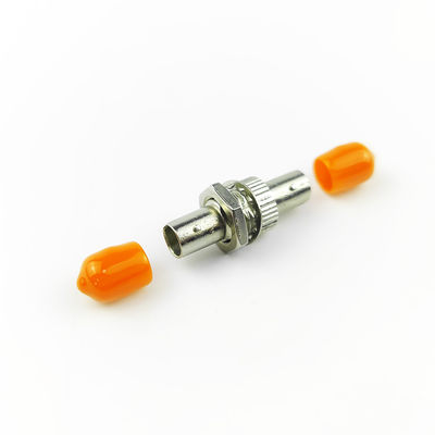 ST APC Simplex acoplador de fibra óptica circular para material plástico de liga de zinco FTTH