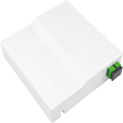 1 núcleo de plástico de fibra óptica de fachada painel de tomada branco essencial para conexão FTTH