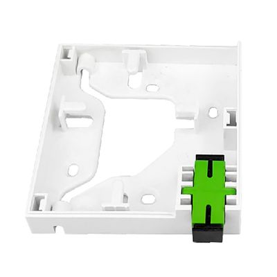 1 núcleo de plástico de fibra óptica de fachada painel de tomada branco essencial para conexão FTTH