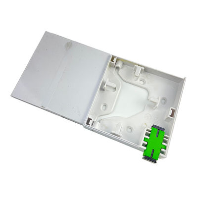 1 núcleo de plástico de fibra óptica de fachada painel de tomada branco essencial para conexão FTTH