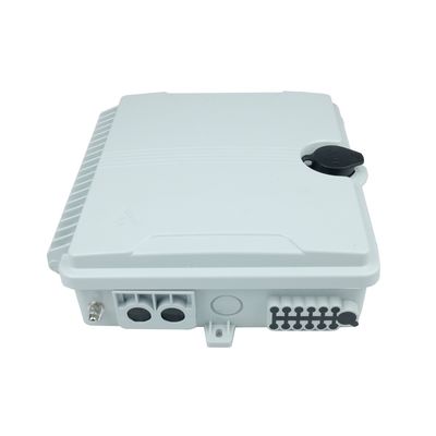 Caixa de distribuição de fibra óptica acesso FTTH exterior 12 núcleos terminação IP68 Telecom Power