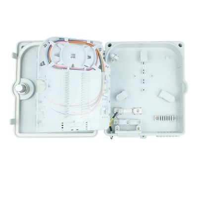 Caixa de distribuição de fibra óptica acesso FTTH exterior 12 núcleos terminação IP68 Telecom Power