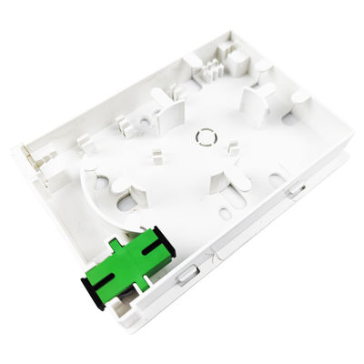 2 núcleos de plástico de fibra óptica placa de fachada Socket Panel SC Tipo de conector para redes LAN com fio