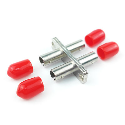 Conexão ativa de fibra óptica acoplador duplex rectangular ST UPC de 2 portas vermelho para FTTH
