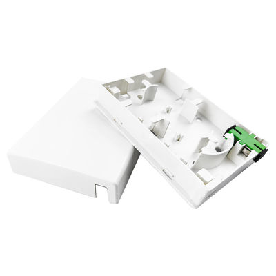 2 núcleos de plástico de fibra óptica placa de fachada Socket Panel SC Tipo de conector para redes LAN com fio