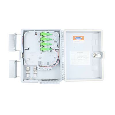 12 núcleos caixa de distribuição de fibra óptica para rede FTTH exterior SC conector incluído
