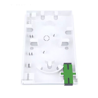 2 núcleos de plástico de fibra óptica placa de fachada Socket Panel SC Tipo de conector para redes LAN com fio