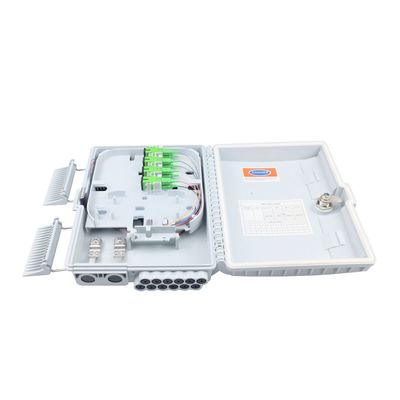 12 núcleos caixa de distribuição de fibra óptica para rede FTTH exterior SC conector incluído