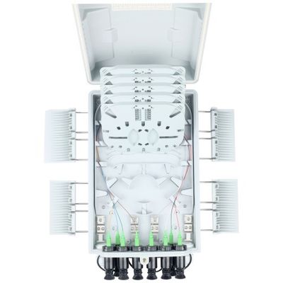 8 núcleos de divisores de fibra óptica pré-conectados para distribuição de redes FTTH ao ar livre