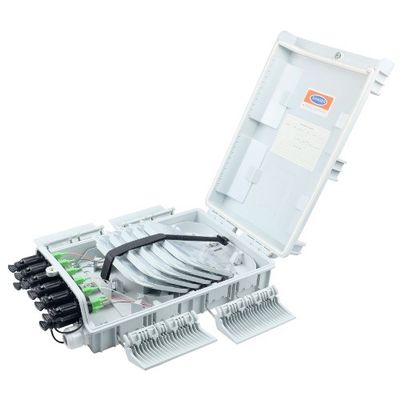 8 núcleos de divisores de fibra óptica pré-conectados para distribuição de redes FTTH ao ar livre