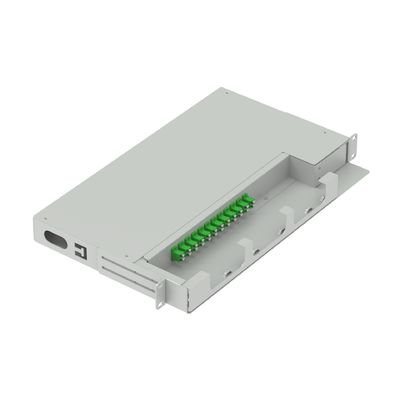 FTTX 19 polegadas Swing Patch Panel LC APC Tipo 12 Núcleos Fibra Óptica equipamento com 5