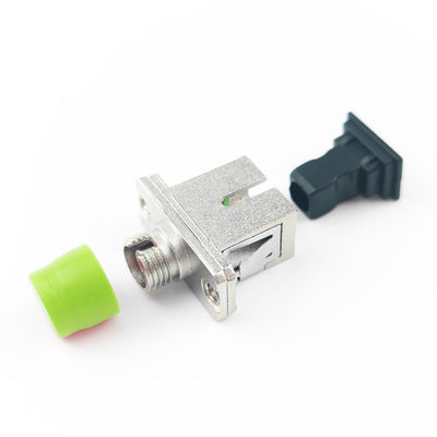 FTTH 1 Port Metal SCAPC FCAPC Adaptadores híbridos de fibra óptica acopladores para o melhor equipamento