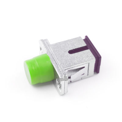 FTTH 1 Port Metal SCAPC FCAPC Adaptadores híbridos de fibra óptica acopladores para o melhor equipamento