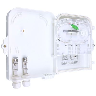 Caixa de distribuição de fibra óptica de terminal FTTH externo de 8 núcleos com 3 tempos