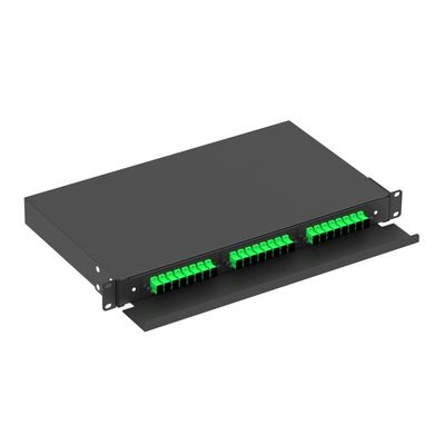 FTTX 1U Tipo de gaveta Interior Sub ODF 19 polegadas Fibra óptica quadro de distribuição para rede LC