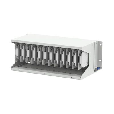 Cinza RAL 7035 4U 144 núcleos 19 polegadas Fibra Óptica Patch Panel Sub ODF com 3