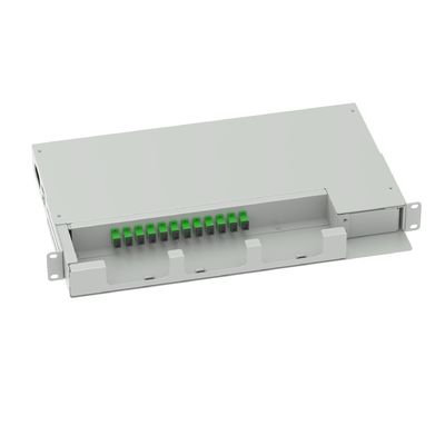 12 Núcleos Painel de Swing Patch Quadro de Distribuição Óptica 19 polegadas SC APC Tipo Equipamento de Fibra Óptica