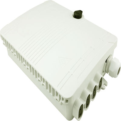 Caixa de distribuição de fibra óptica montada em poste de parede para rede FTTH IP65 exterior 8 núcleos