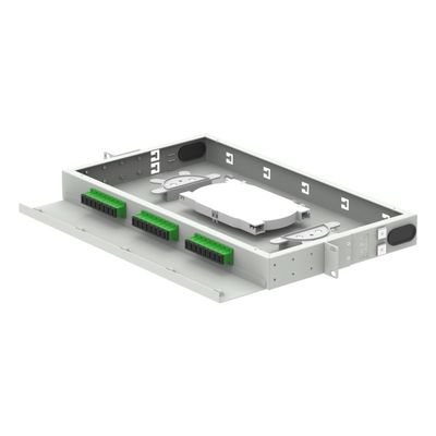 FTTH 96 Core Capacity Patch Panel 19 polegadas Quadro de Distribuição Óptica com LC