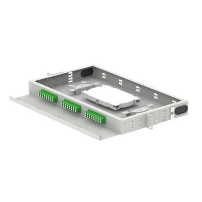 FTTH 96 Core Capacity Patch Panel 19 polegadas Quadro de Distribuição Óptica com LC