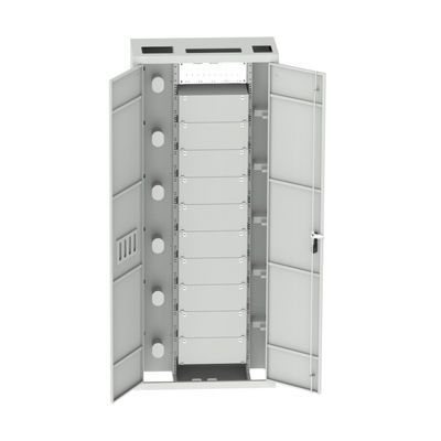 Aço laminado a frio 19 polegadas Patchpanel Interior Fibra Óptica Quadro de Distribuição ODF