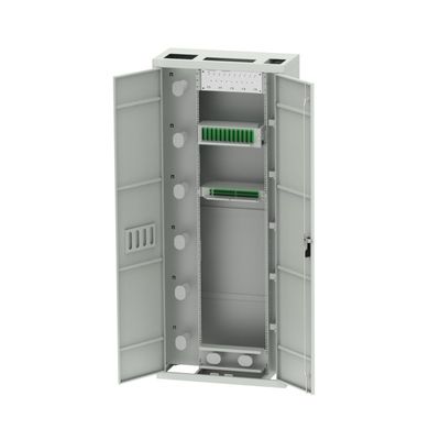 Aço laminado a frio 19 polegadas Patchpanel Interior Fibra Óptica Quadro de Distribuição ODF